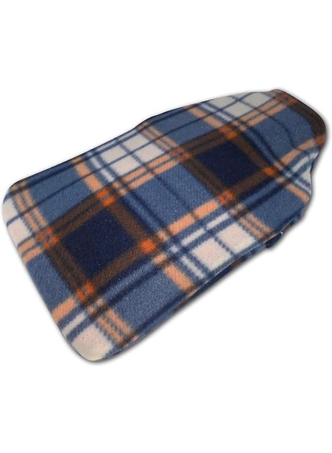 قربة الماء الساخن مع غطاء "فليس" بنقشة الترتان - دفء كلاسيكي وراحة فائقة - Image 4